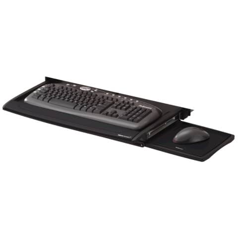 Supporto FELLOWES Deluxe Office Suites per tastiera plastica nero 7,2x61x36,5 cm - 8031201